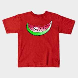 Happy Watermelon Doodle Kids T-Shirt